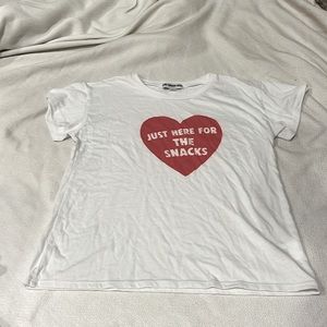 Brand: Sub Urban Riot, Size: YXL, just here for the snacks super cute